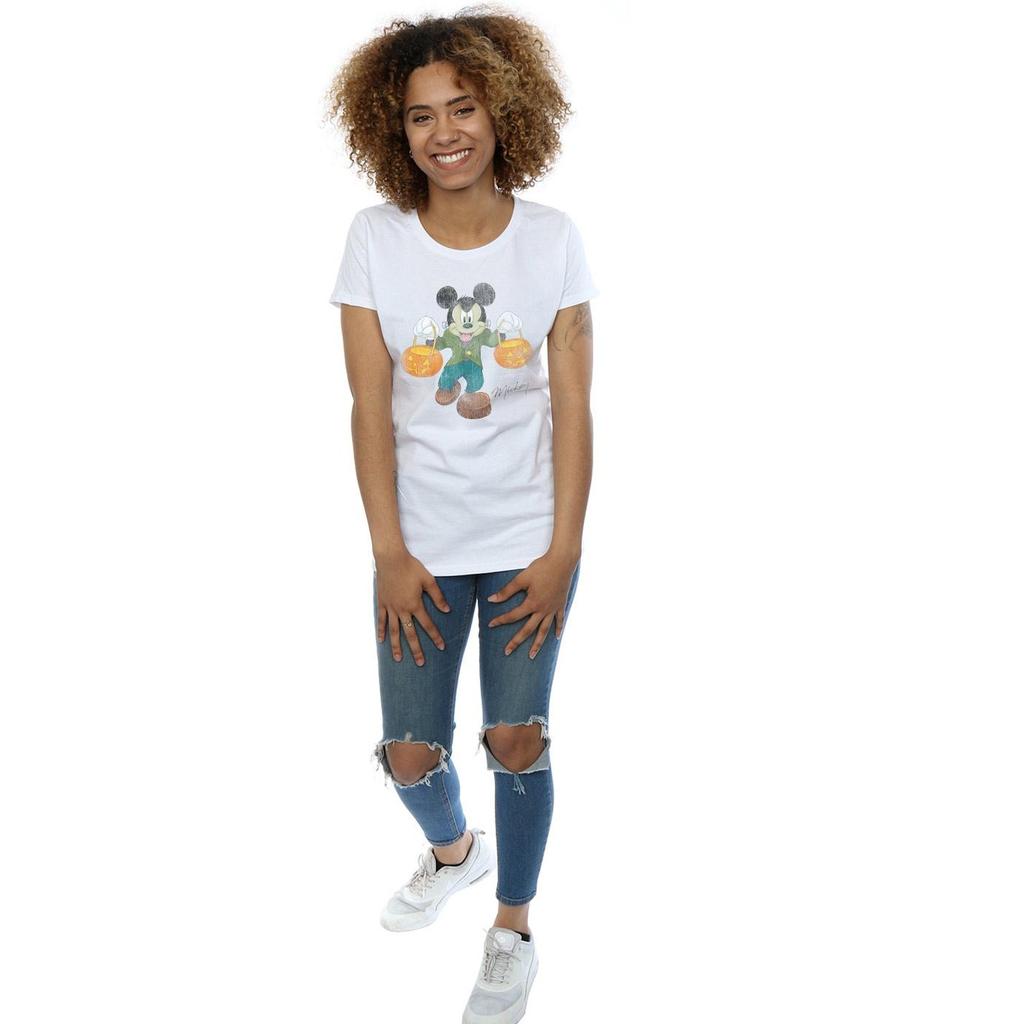 Disney Womens/Ladies Frankenstein Mickey Mouse Cotton T-Shirt