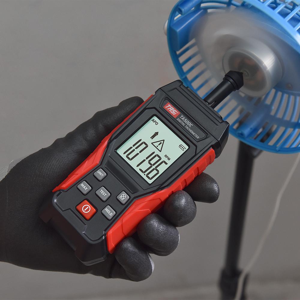 TASI Raqamli Taxometr Aloqasiz Mini RPM Tester O'lchagich LCD Displey Qo'lda Raqamli Taxometr