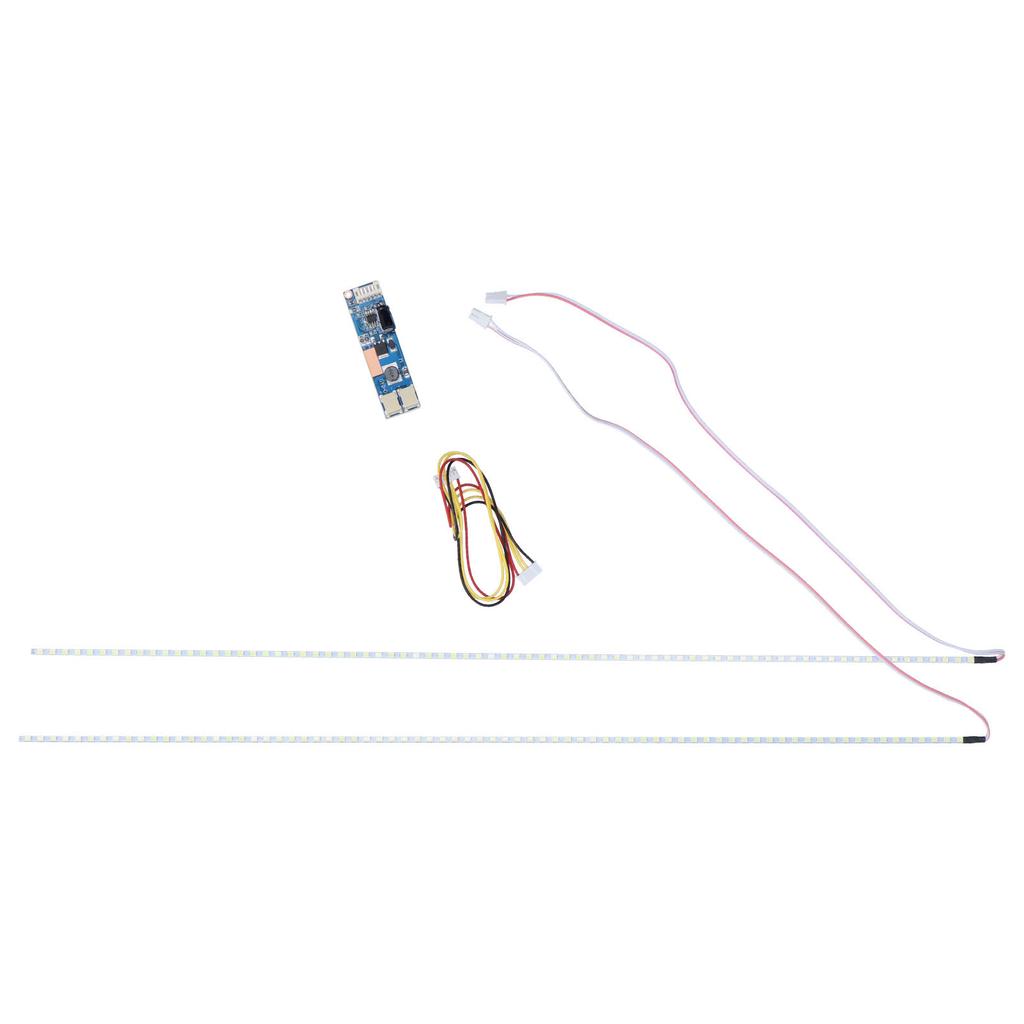 2Pcs LED Backlight Strips Liquid Crystal Display Lamp Tube Lights Kit with Driver Board Connection