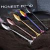1piece 304 Stainless Steel Coffee Spoon Cartoon Giraffe Shaped Spoon Animal Cake Dessert Fork / Spoo