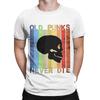 Old punks never die colorful Graphic 100 Cotton TShirt Old Punks Never Die Tees Tops For Unisex