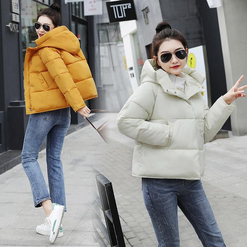 Women's Short Cotton-padded Clothes 2 New Winter Hooded Loose Down Cotton Clothes Small Bread Clothes Jacket Trendy