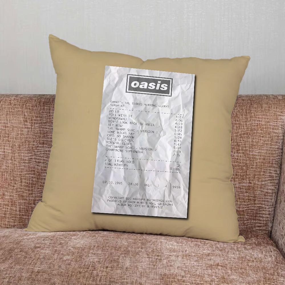 Подушка с принтом группы Music O-Oasis Наволочка для Дома Спальни Машины Офиса Декора Гостиной Подушка на Диван Подходящая