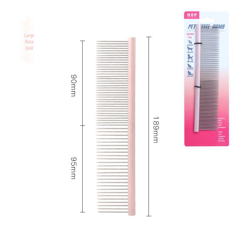 Расческа из стали для удаления колтунов и блох у домашних животных - расческа с густыми зубьями для собак и кошек