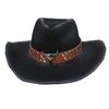 Весенне-летний богемный западный бычий рог ковбойская соломенная шляпа трансграничная внешняя торговля ветрозащитная веревка тибетский тибетский подарочная шляпа