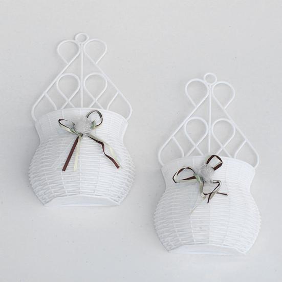 Цветочная корзина, полая, устойчивая к царапинам, белая цветочная композиция, садовая корзина, кашпо, принадлежности для садоводства