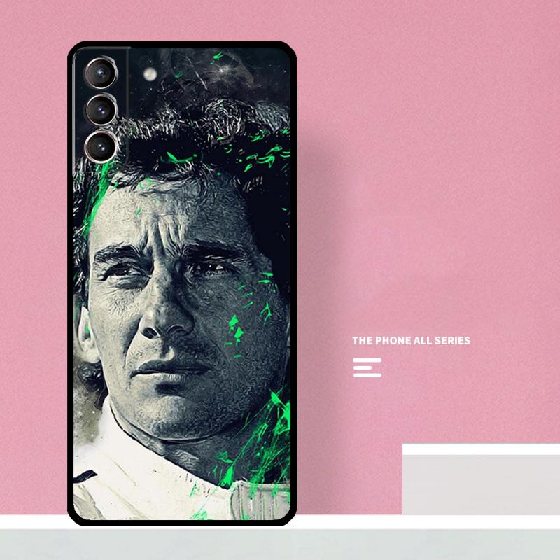 Racing Ayrton Senna Case For Samsung Galaxy S22 S23 Ultra S20 S21 FE Note 10 Plus S8 S9 S10 Note20 Ultra Cover
