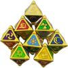 Impact Genius Seven Holy Summons Divine Eye Polyhedron D8 Dice Anime Desktop Game Accessories Impact Octagonal Element Dice (8 Pcs)