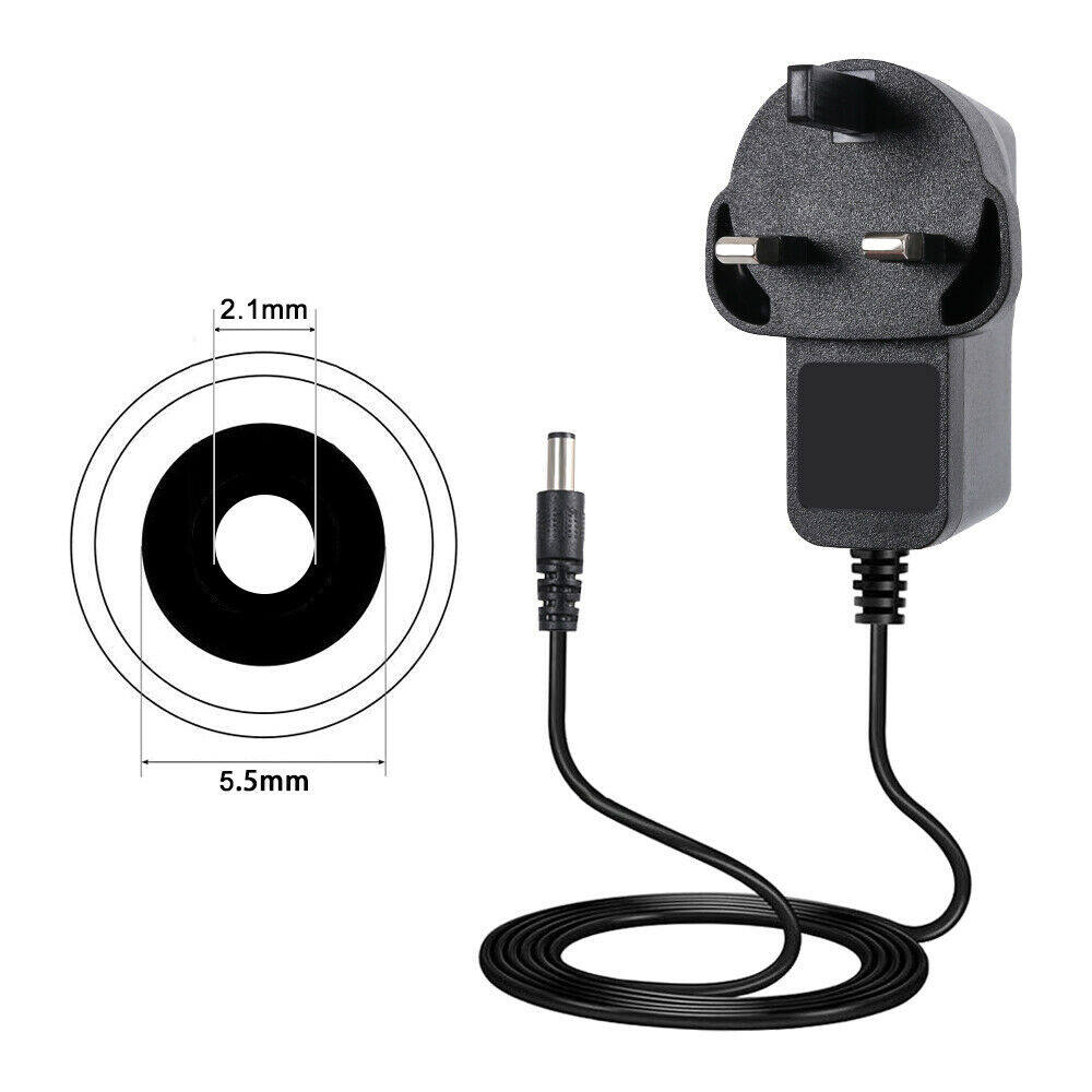 AC/DC 9 В, британская вилка, адаптер питания, преобразователь заряда, универсальный 9 В 1 А, 5,5x2,1 мм