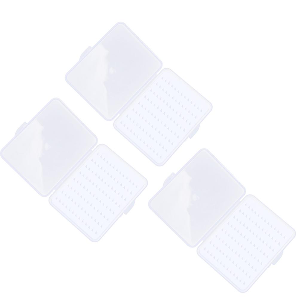 3Pcs Single Side Transparent Portable Fishing Lure Bait Waterproof Accessory Storage Boxmedium