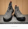 Men's 2023 Autumn High-Top Black Leather Martin Boots: Casual, Dirt-Resistant, Non-Slip Work Shoes