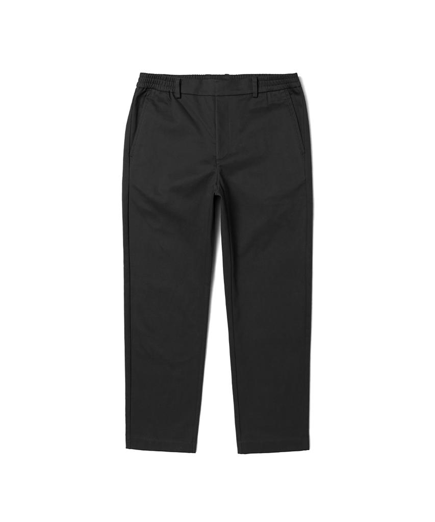 ADHOC Men'S Cotton Spandex Tapered Slacks (Black)
