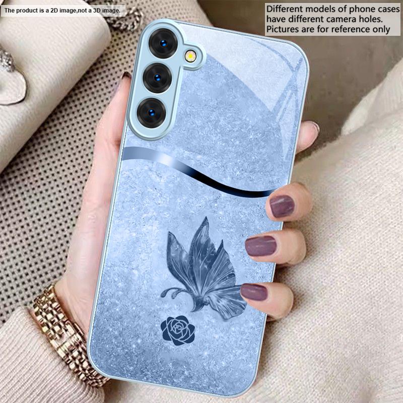 Полный восточной элегантности Для Samsung S26 S22 S8 S9 S10 S20 Ultra S21 Pro S22 Plus S23 FE S24Ultra S25 Edge S24+ Стеклянный Чехол для Телефона
