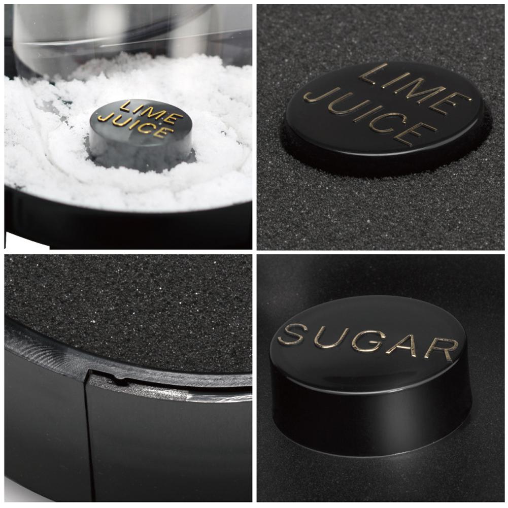 3-х уровневый вращающийся контейнер для соли, контейнер для смешивания соли, контейнер для сахара, устройство для прилипания соли, контейнеры для приправы коктейлей, сока, барменов, барные аксессуары