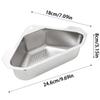 Vegetable Fruit Filter Sink Shelf Stainless Steel Triangular Drain Holder Hanging Storage Strainer Basket Kitchen Accessories