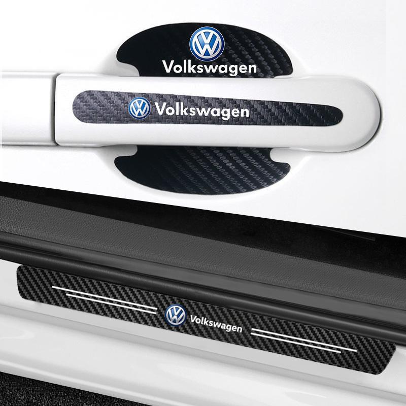 MWTZ-VW Автомобильная наклейка Защитная пленка на ручку двери Наклейка-защита порога двери автомобиля Для Volkswagen Polo Golf 6 Jetta Passat