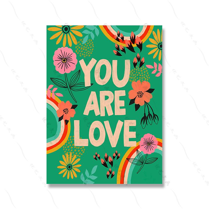 Гриб Бабочка Вдохновляющие цитаты Плакаты и принты Бохо Детская Настенная картина Картина на холсте Скандинавский декор для гостиной