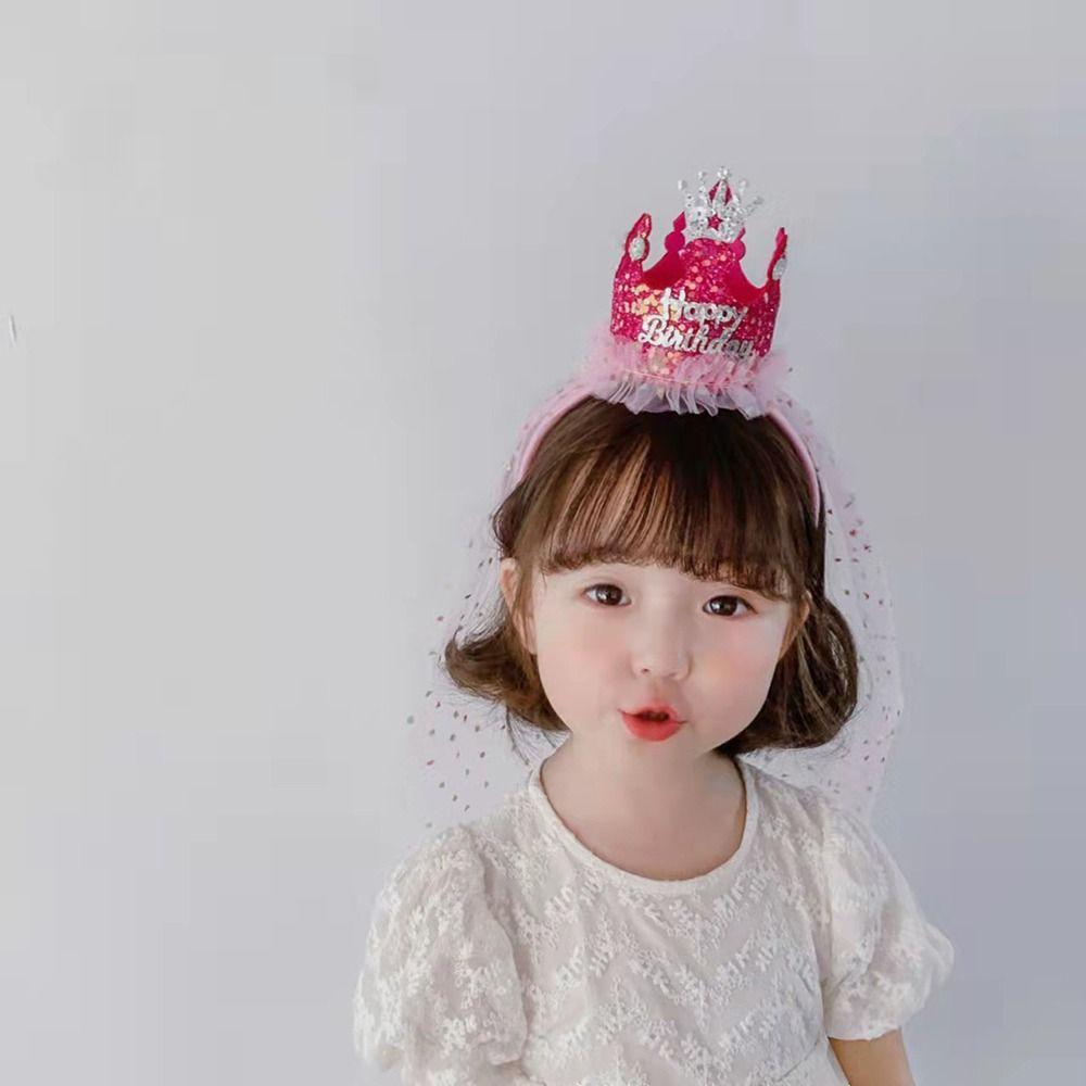 Headwear Sequin For Kids Korean Style Headband Hair Accessories Girls Hair Hoop Birthday Hairband