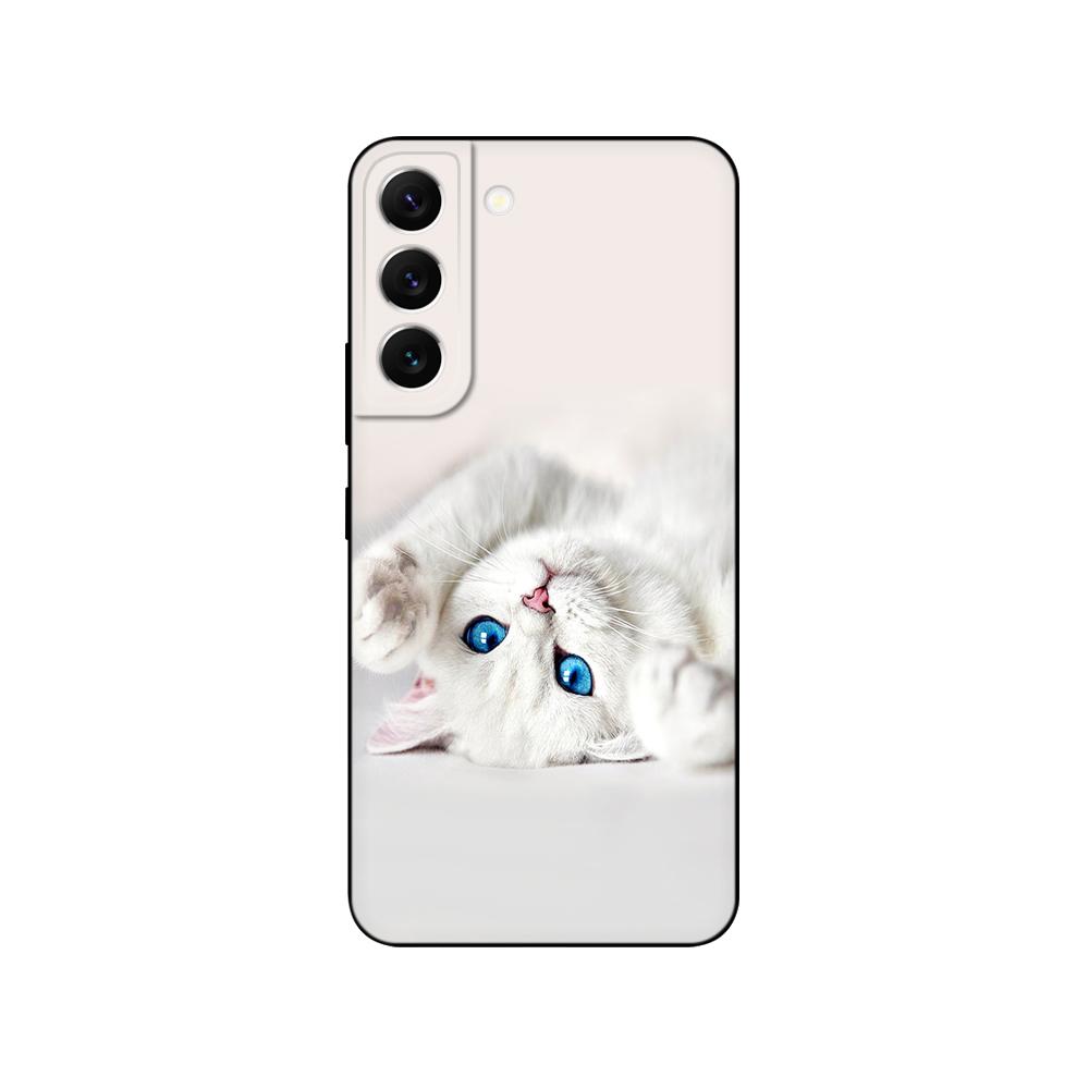 Для Samsung Galaxy S22 | С22+ | Чехол S22 Ultra 5G для Samsung S22 Plus, задняя крышка для телефона, черный чехол из ТПУ, розовый, космический автомобиль в стиле аниме