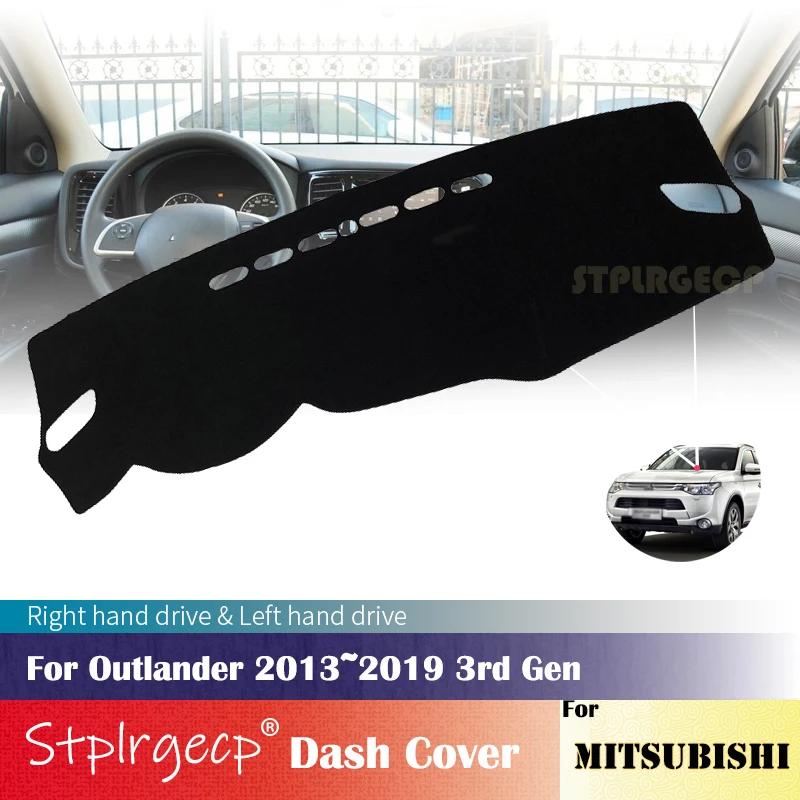 Для Mitsubishi Outlander 2013-2019 3-го Поколения Противоскользящий Коврик на Панель Приборов Защитная Накладка Авто Аксессуары Козырек Ковер 2016 2018