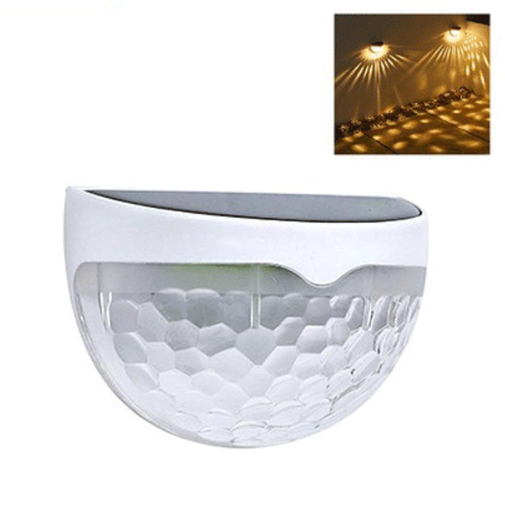 6 цветов солнечного света наружное освещение, центральное управление, индукционное украшение двора, солнечный настенный светильник, полукруглый светильник для лестницы