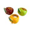 Minimalist Geometric Fruit Ring Colorful Vintage Ring Elegant Enamel Fruit Ring  Women
