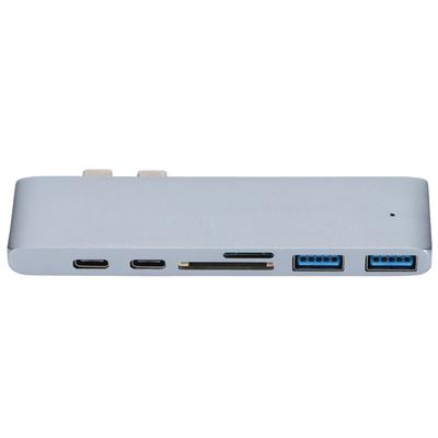 Док-станция 7 в 2 Серебряный Mini USB 3.1 Многопортовая док-станция-концентратор для Macbook
