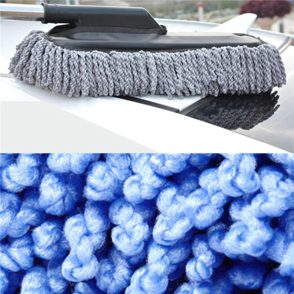 Car Washing Mop Scalable Handle Dust Remover Wax Brush Microfiber Auto Cleaning Kit Soft Hair Duster Brushes Wash Tool
