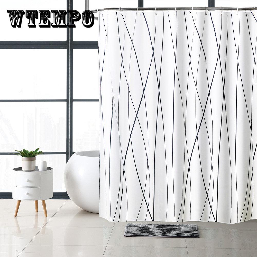 Европейская и американская геометрическая занавеска для душа в ванной комнате, 3D водонепроницаемая и устойчивая к плесени занавеска для душа PEVA, занавеска для душа Environm