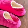 Зимние теплые женские тапочки повседневные плюшевые балетки домашние водонепроницаемые нескользящие туфли для дома и улицы толстые домашние тапочки на платформе
