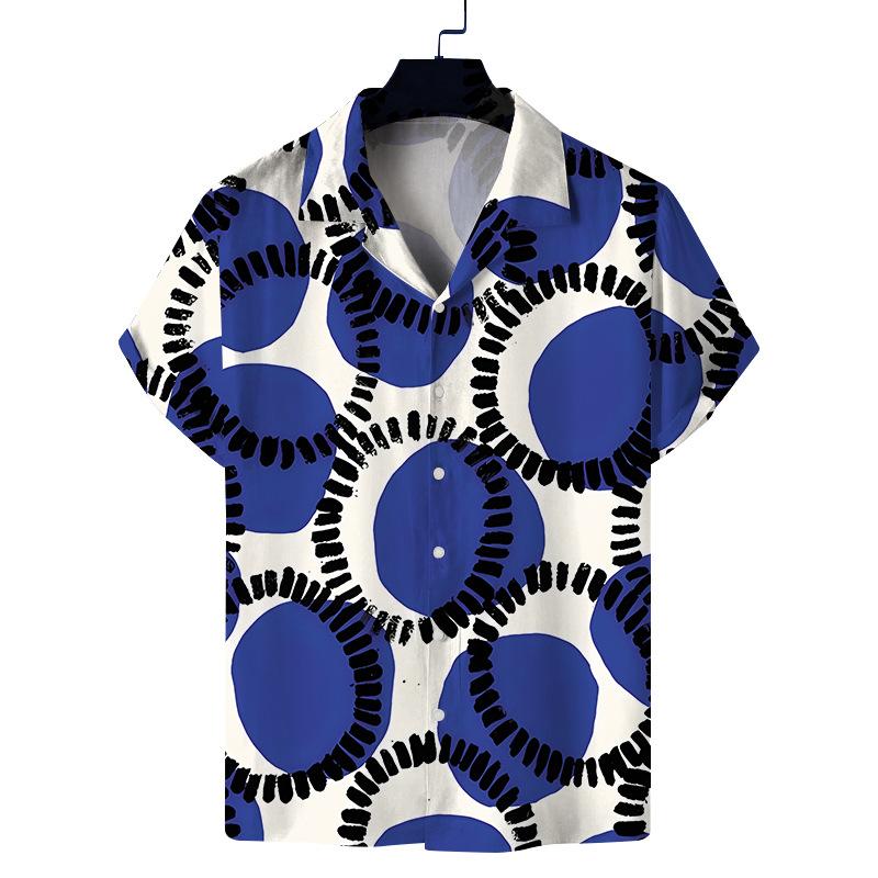 2026 Men's Hawaiian Men's Clothing Short Sleeve Loose Casual Shirt