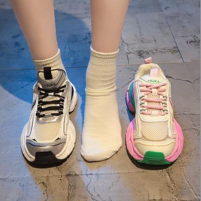 Платформенные кроссовки «папины кроссовки» женские лето 2025 новинка ретро мода универсальные легкие и удобные повседневные спортивные туфли