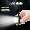 USB Charging Flashlight Super Bright Emergency Light High Quality Keychain Work Light  Outdoor