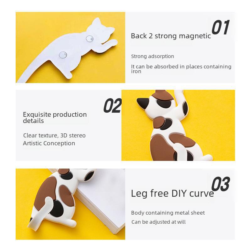 Магнитный крючок для холодильника в виде хвоста японского мультяшного кота