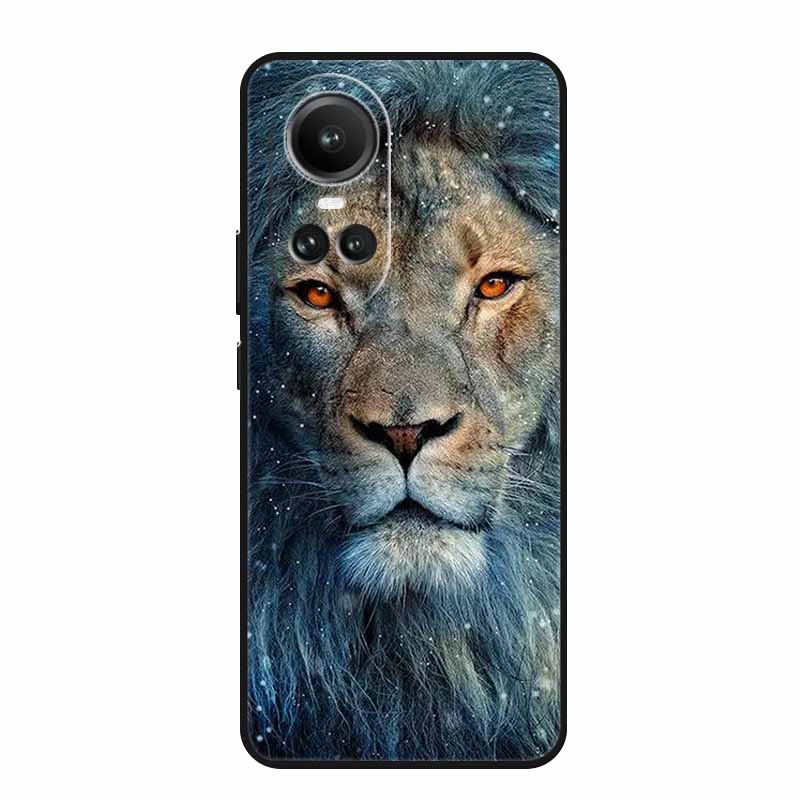 For Oppo Reno10 Pro Case Animals TPU Soft Silicone Back Cover for Oppo Reno 10 Pro 5G CPH2525 CPH2531 Protective New Phone Funda