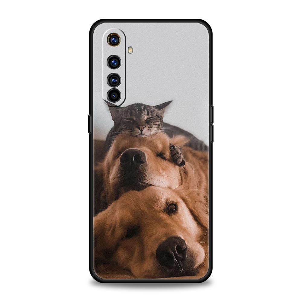 Чехол для телефона Realme 12 11 10 9 8 5G 7 6 GT5 GT3 GT2 Pro C21 C25 C35 с изображением собаки Лабрадор Золотистый ретривер Для Realme GT Neo 2 3 3T 5 Чехол