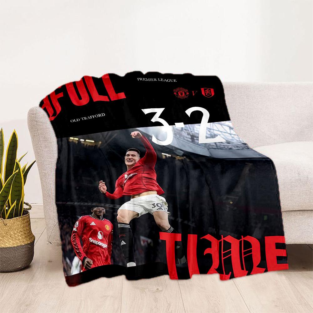 Manchester Blanket Soft Warm Cozy Perfect For Bed Picnics Sofa Four Seasons Universal Playful Design Perfect Gift For Relatives And Friends