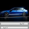 2 шт. Универсальные боковые GT-наклейки на автомобиль, виниловая пленка, наклейки в спортивном стиле, Автоаксессуары для BMW Fiat Tesla VW Volkswagen Seat Subaru