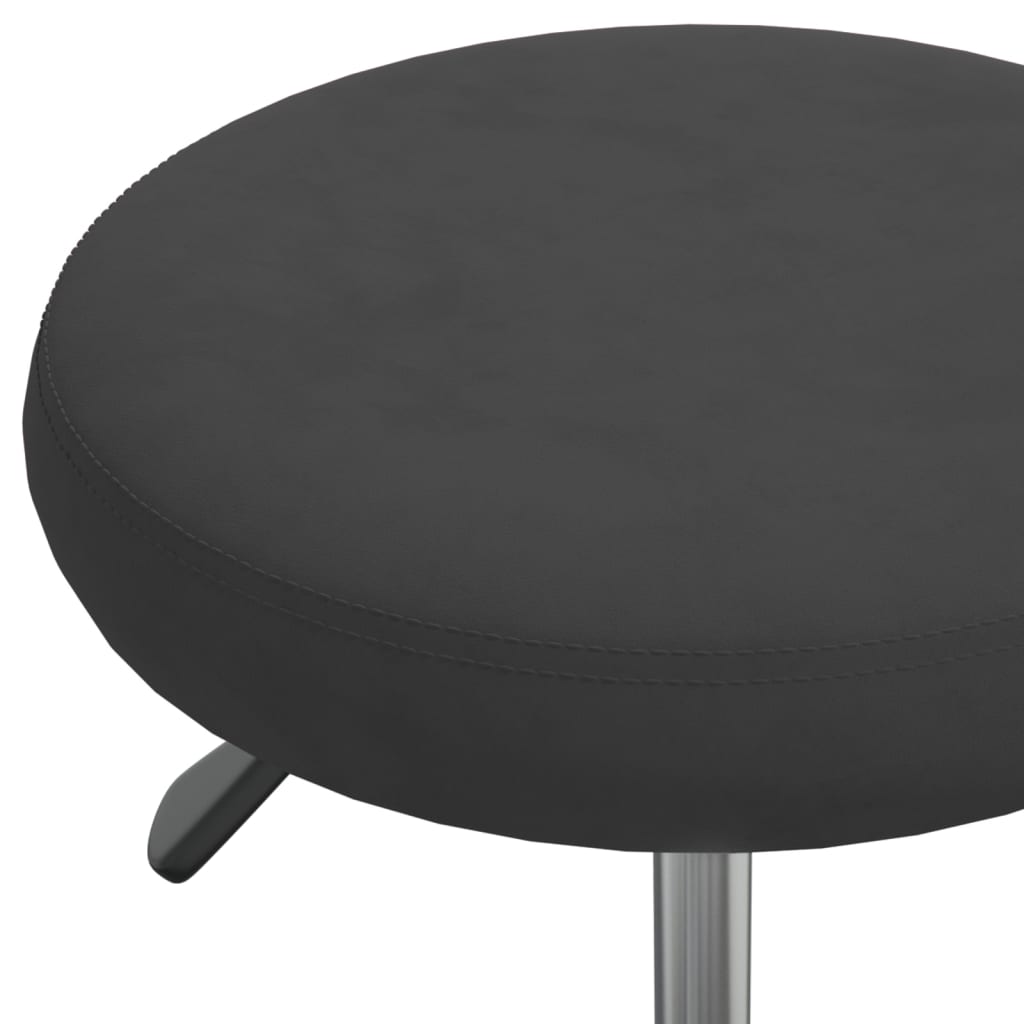 Vidaxl Stołek Do Masażu, Obity Aksamitem, Czarny