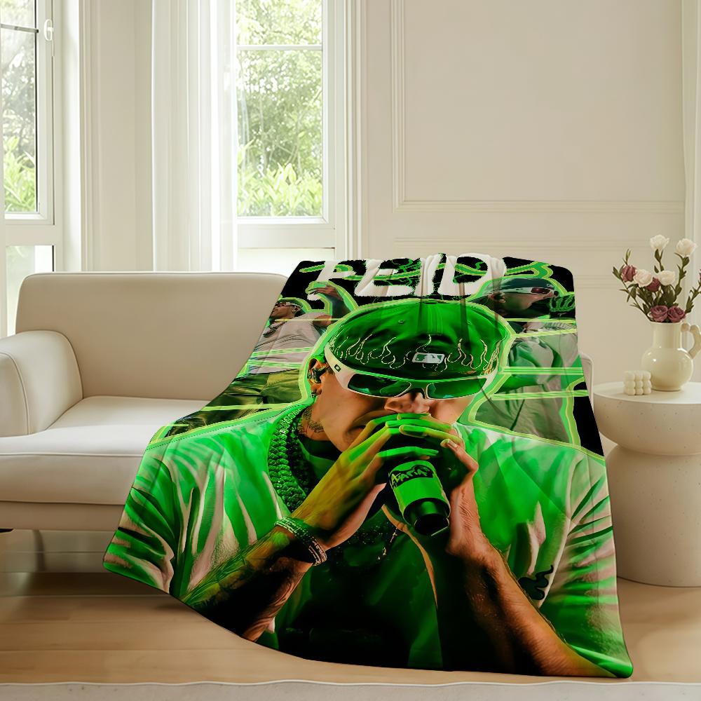 Colombian singer Feid Ferxxo Blanket For Sofa Office Bed Plane Travel Sleep Read Relax Camping Soft And Warm