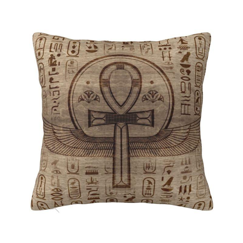 Luxury Pharaoh King Tut Gold Lapis Cushion Cover Soft Egypt Egyptian Throw Pillow Case for Car Square Pillowcase Home Decor