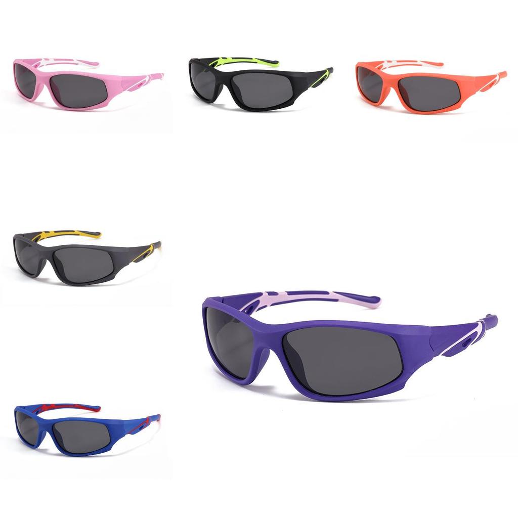 Fashionable Children's Sun Shades For Cycling With Polarized Tac Lenses Uv400 Protection S706