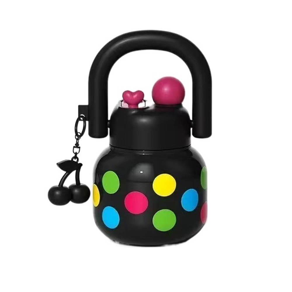 Детский поильник с вишневым бантиком, большой емкости, портативная бутылка для питья, кофейные чашки