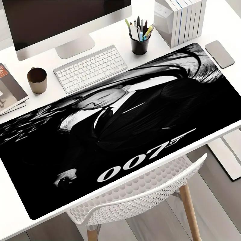 007 James Bond Theme Mouse Pad, Non Slip Rubber Base, Multifunctional Office & Home Decor, Perfect for Workspace Personalization.