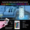 Factory Fast Delivery Free Sample Led Rose Crystal Table Lamp 3 Colors Rgb 16 Colors With Remote Control Touch