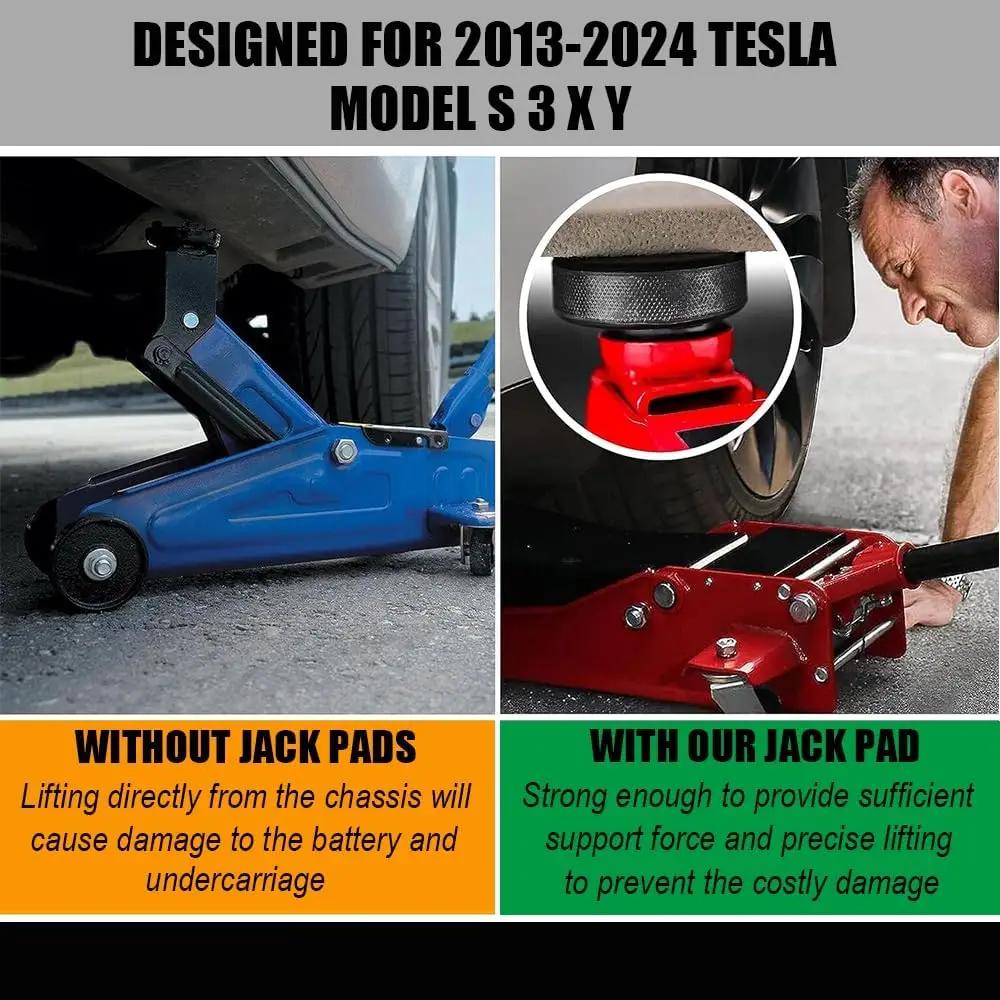 4 шт. Подъемные колодки для Tesla Model 3 YSX Highland 2025 2025 2025 Аксессуары Резиновые шайбы Подъемные стойки для шасси Адаптер Чехол