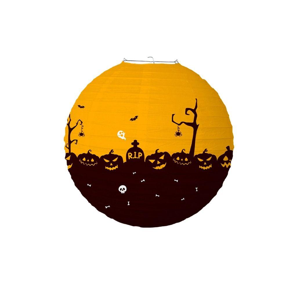 Паук Летучая мышь Скелет Хэллоуин Бумажные фонари Сделай сам Подвесной фонарь Новый Тыква Бумажный шар Хэллоуин
