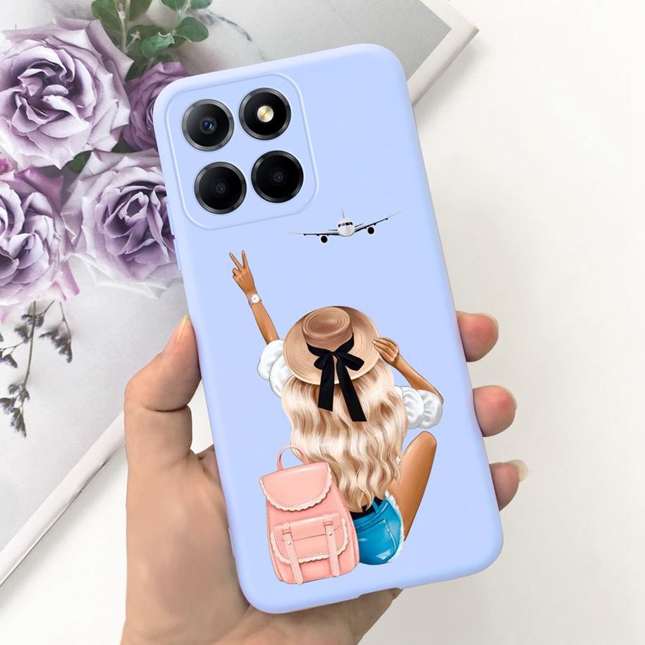 For Cover Honor X8 Phone Case TFY-LX1 TFY-LX2 TFY-LX3 Bumper Popular Flower Cats Soft Cover For Honor 70 Lite X6 X6s X8 5G Funda