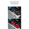Car 5D Carbon Fiber High brightness Print Coaster, PVC Rubber Anti-slip Pad Car Cup Holder Mat, For Car Interior Decoration