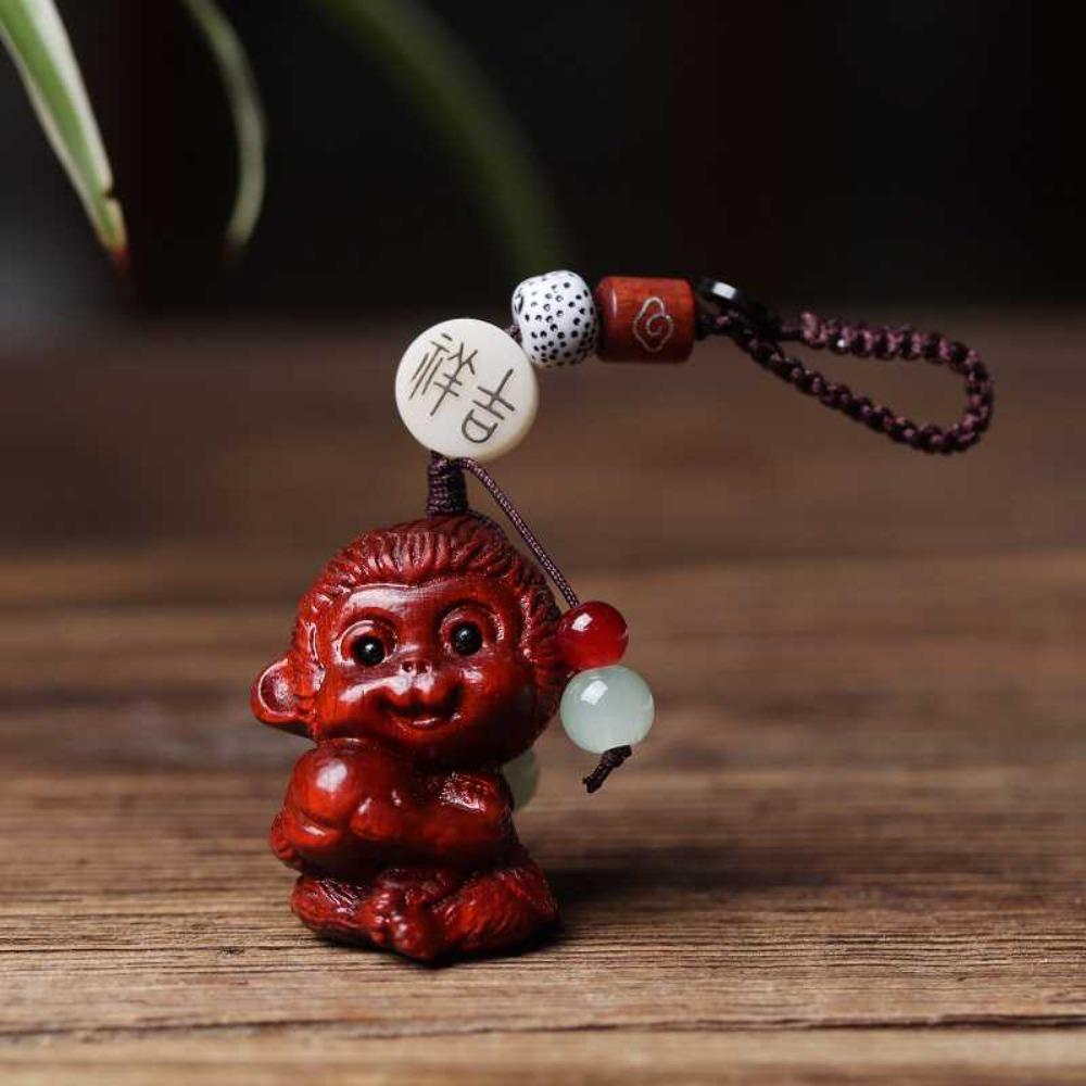 Мини резьба по дереву резьба по дереву брелок с изображением двенадцати знаков зодиака офисные аксессуары для стола